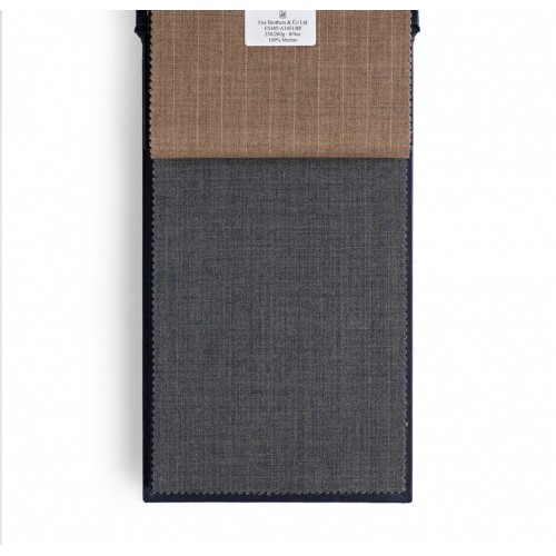 Golden Fox Mid Grey And Bright Sky Pinstripe